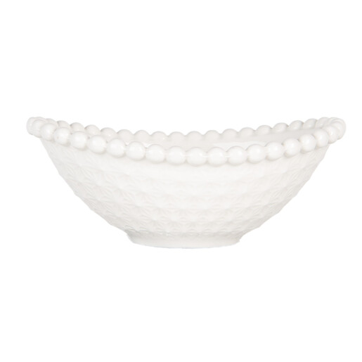 Set 2 boluri ceramica alba 12x8x4 cm, 75 ml