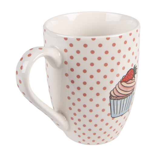 Set 4 cani portelan multicolor Briose  (4) 12x8x10 cm / 300 ml
