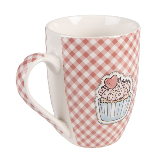 Set 4 cani portelan multicolor Briose  (4) 12x8x10 cm / 300 ml