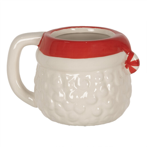 Cana Mos Craciun ceramica multicolora 15x11x9 cm / 450 ml