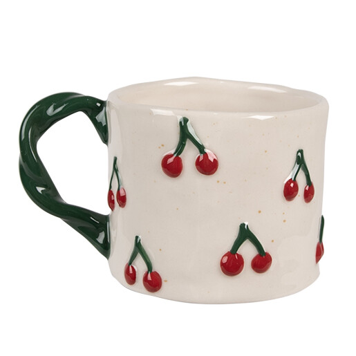 Set 2 cani ceramica multicolora Cirese 13x9x7 cm, 200 ml