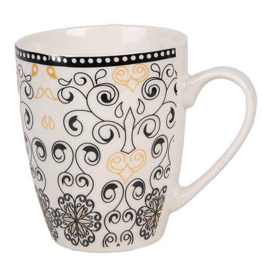 Set 6 cani ceramica multicolora 12x8x10 cm, 300 ml