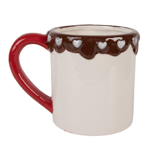 Cana Craciun ceramica multicolora 14x10x10 cm / 375 ml