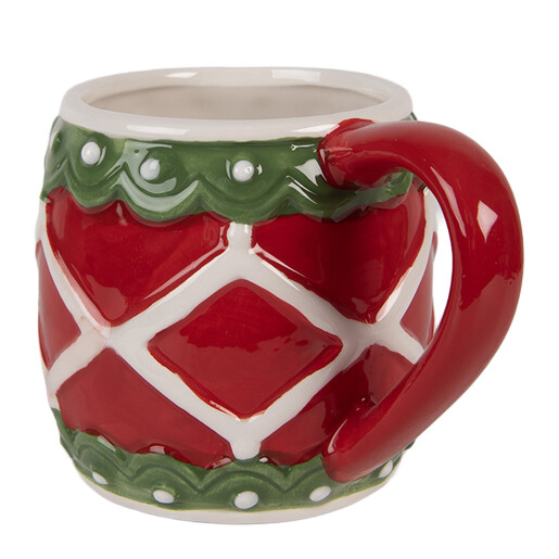 Cana ceramica multicolora 13x10x9 cm / 375 ml