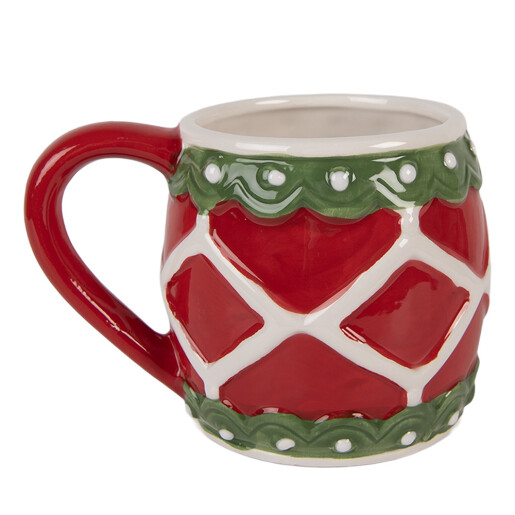 Cana ceramica multicolora 13x10x9 cm / 375 ml