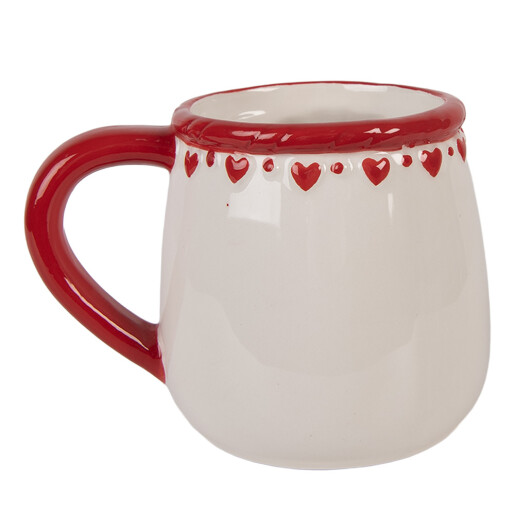 Cana Craciun Fulg de Nea ceramica multicolora 13x10x10 cm / 375 ml