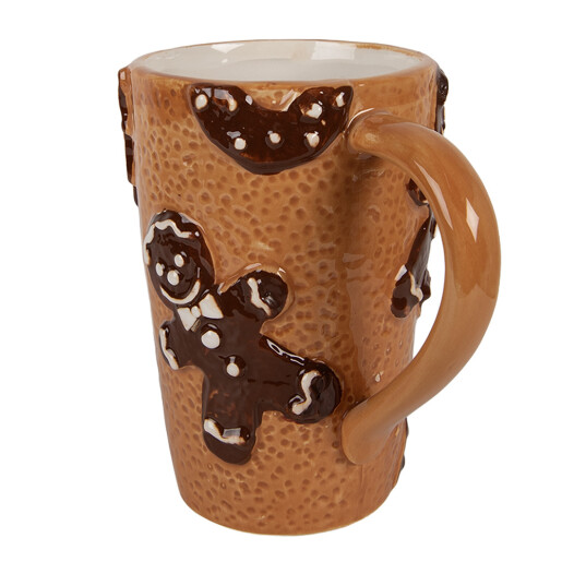 Cana Craciun Turta Dulce ceramica multicolora 14x10x15 cm / 575 ml