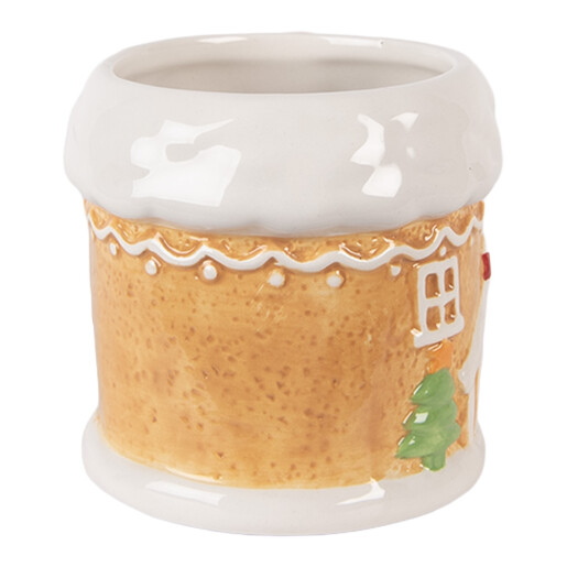 Cana Craciun Casuta Turta Dulce ceramica multicolora 13x9x9 cm / 300 ml