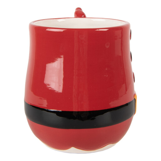 Cana Mos Craciun ceramica multicolora 13x9x11 cm / 400 ml