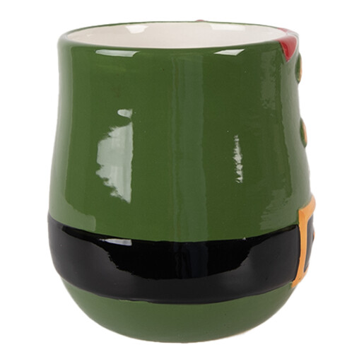 Cana Mos Craciun ceramica multicolora 13x9x10 cm / 400 ml