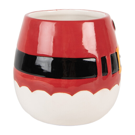 Set 2 cani Mos Craciun ceramica multicolora 15x12x17 cm / 400 ml / 500 ml