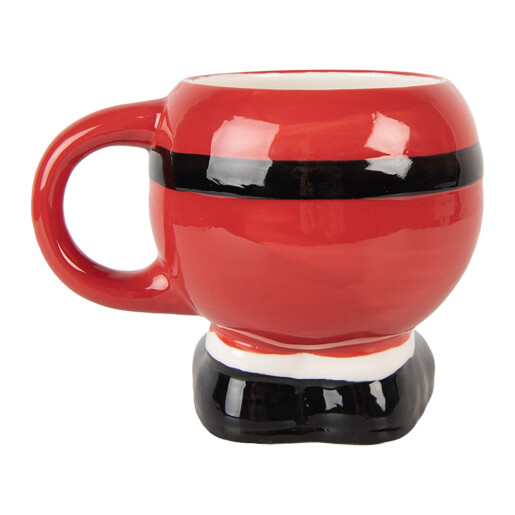 Cana Mos Craciun ceramica multicolora 14x11x11 cm / 400 ml