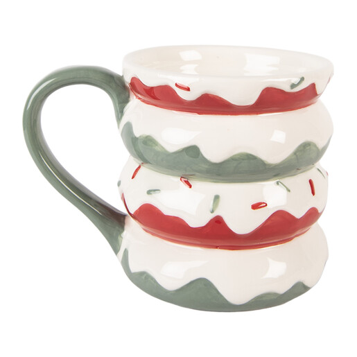Cana ceramica multicolora 15x10x12 cm / 450 ml