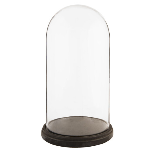 Platou decorativ lemn sticla 26x47 cm
