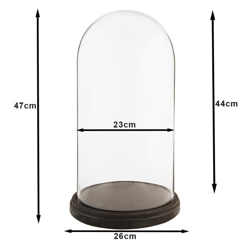 Platou decorativ lemn sticla 26x47 cm