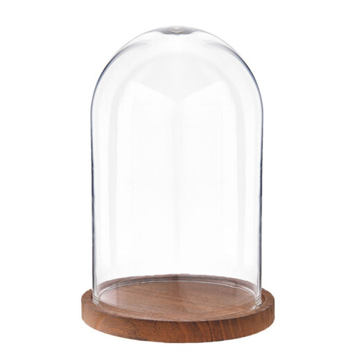 Platou decorativ lemn sticla 17x25 cm