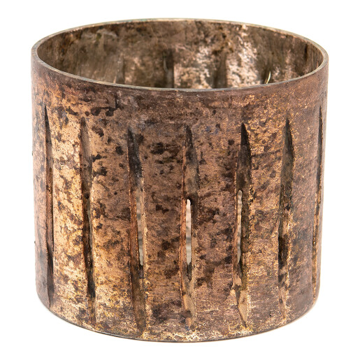 Vaza flori sticla cupru 15x13 cm