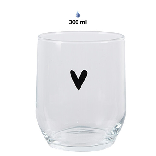 Set 6 pahare sticla transparenta 8x9 cm, 300 ml