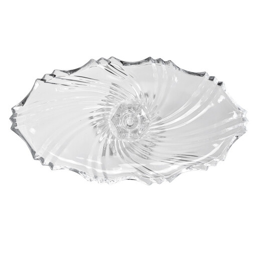 Platou sticla transparenta 36x20x13 cm