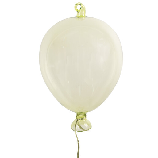 Set 2 baloane decorative sticla verde 14x21 cm