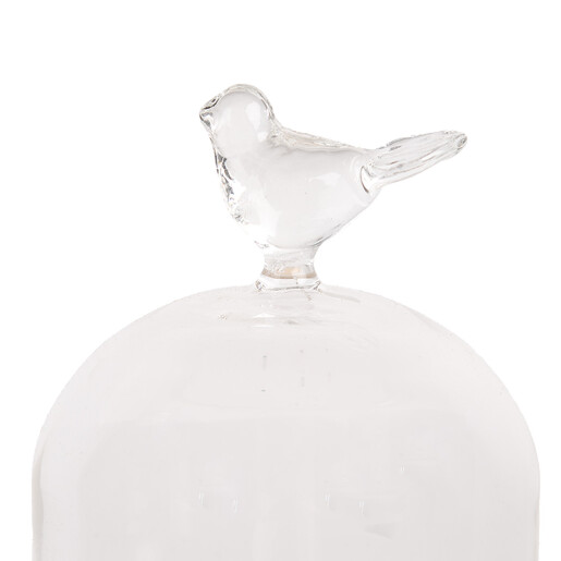 Platou decorativ lemn sticla 10x14 cm