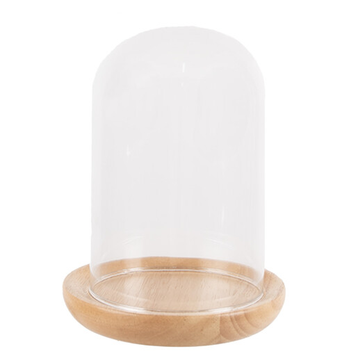 Platou decorativ lemn sticla 13x16 cm
