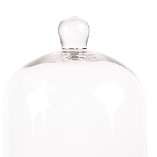 Platou decorativ lemn sticla 15x21 cm
