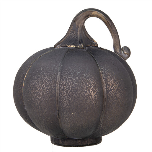Dovleac decorativ sticla gri auriu 15x16 cm