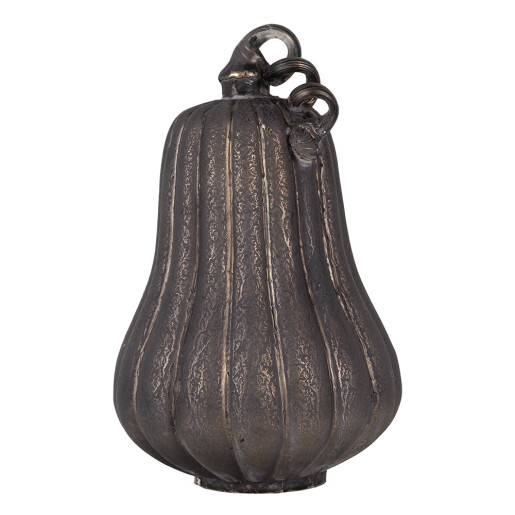 Dovleac decorativ sticla gri auriu 17x27 cm