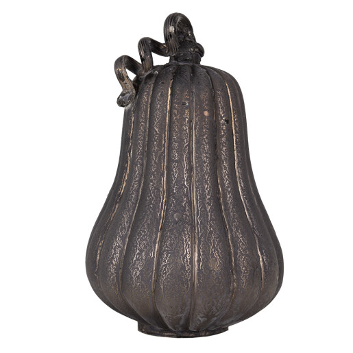 Dovleac decorativ sticla gri auriu 17x27 cm