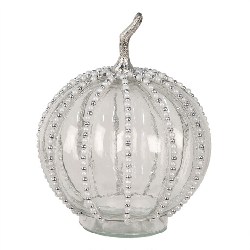 Dovleac decorativ sticla transparenta 20x27 cm