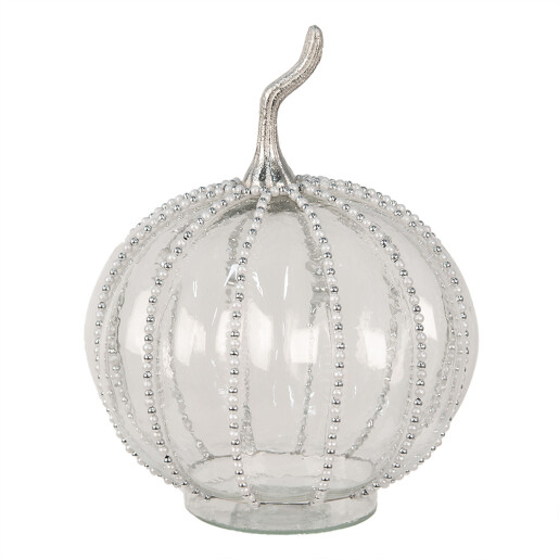 Dovleac decorativ sticla transparenta 15x19 cm
