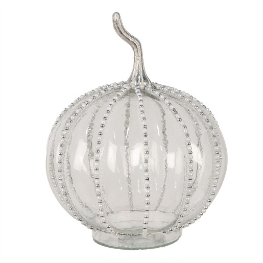 Dovleac decorativ sticla transparenta 15x19 cm