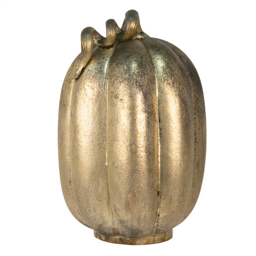 Dovleac decorativ sticla aurie 17x27 cm