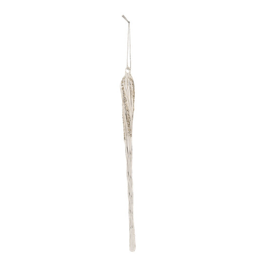 Set 12 ornamente brad Craciun sticla 2x30 cm