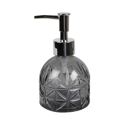 Dozator sapun sticla neagra 9x15 cm, 225 ml