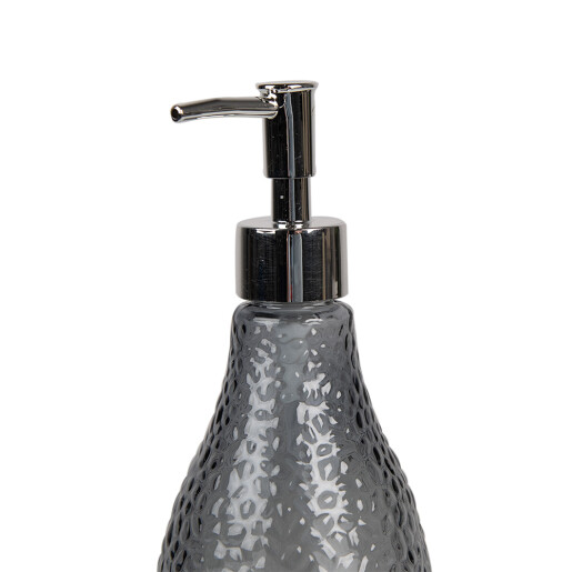 Dozator sapun sticla neagra 9x19 cm, 400 ml