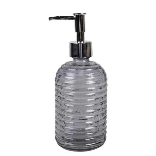 Dozator sapun sticla neagra 8x19 cm, 400 ml