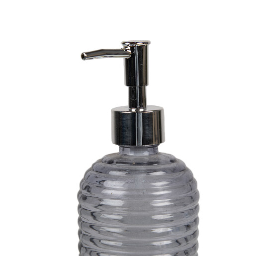 Dozator sapun sticla neagra 8x19 cm, 400 ml