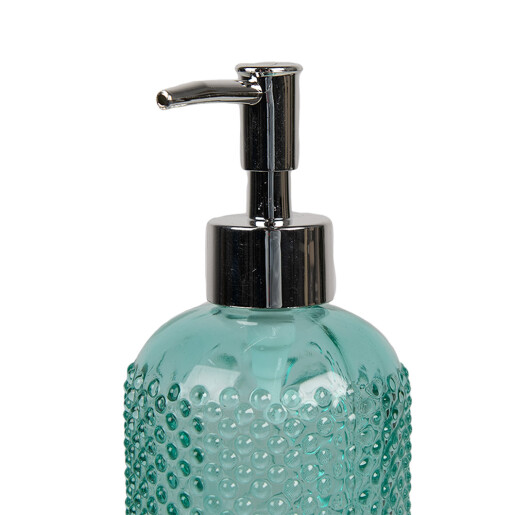 Dozator sapun sticla verde 9x19 cm, 400 ml