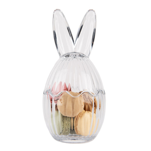  Ou decorativ Paste sticla transparenta 10x21 cm