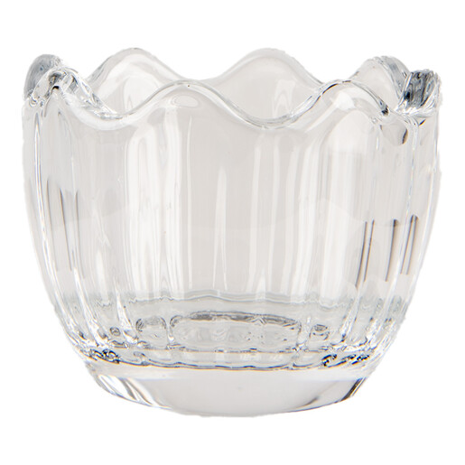 Ou decorativ Paste sticla transparenta Ø 6x11 cm