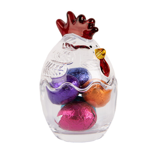 Ou decor Paste sticla multicolora 6x9 cm