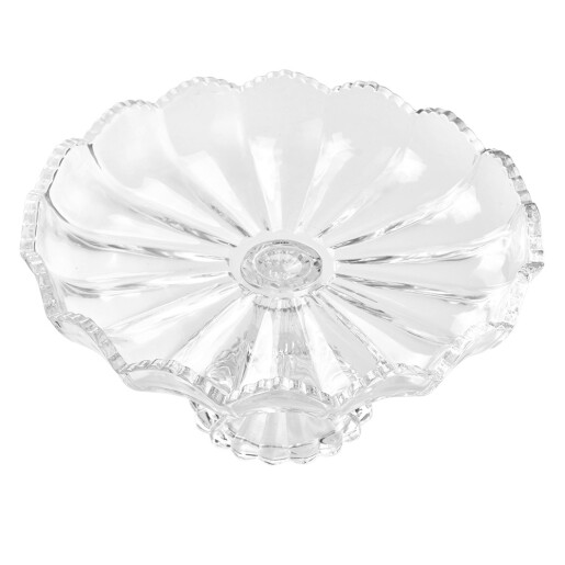 Platou sticla transparenta Ø 23x12 cm