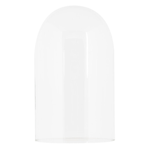 Platou decorativ sticla lemn natur Ø 17x40 cm