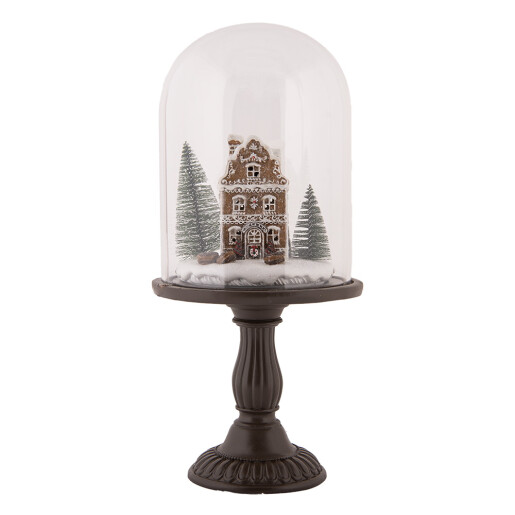 Decoratiune Craciun polirasina multicolora sticla cu led Ø 17x36 cm