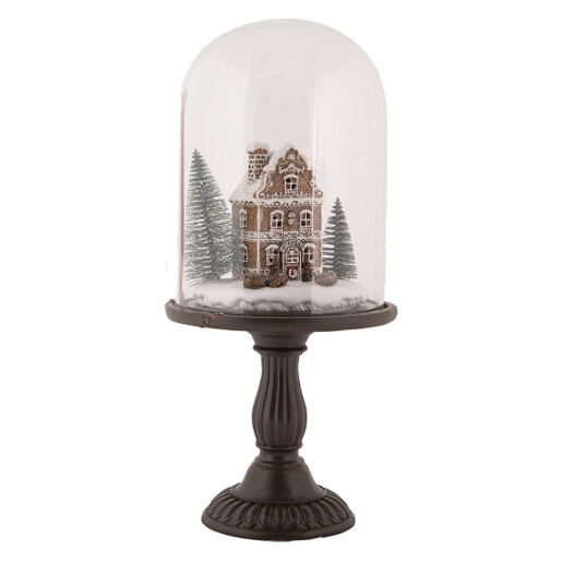 Decoratiune Craciun polirasina multicolora sticla cu led Ø 17x36 cm