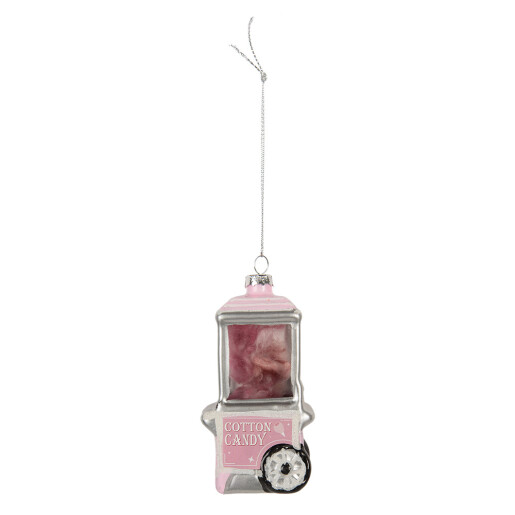 Set 6 ornamente brad Craciun sticla multicolora 6x5x11 cm