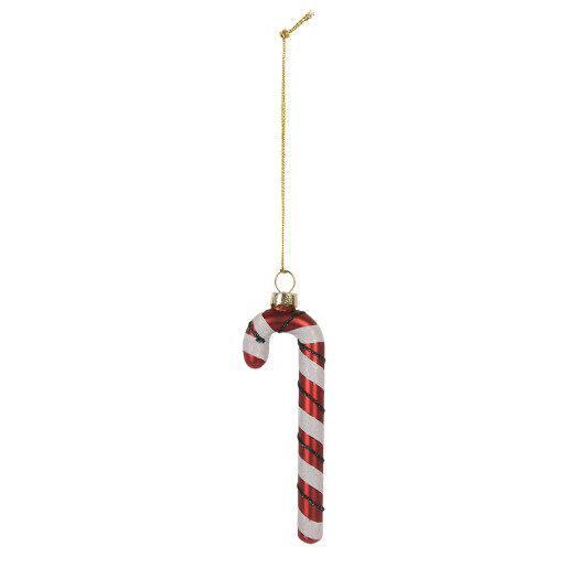Set 6 ornamente brad Craciun Acadea sticla 4x1x12 cm