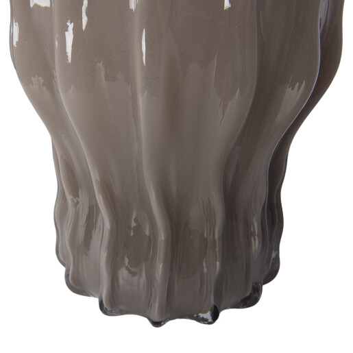 Vaza flori sticla gri  Ø 19x25 cm
